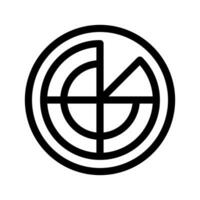 radar icona vettore simbolo design illustrazione