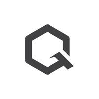 q lettera icona e simbolo modello vettore
