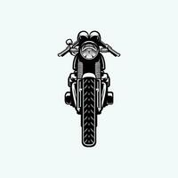 bar corridore motocicletta davanti Visualizza vettore arte silhouette illustrazione isolato