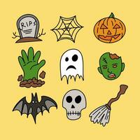illustrazione vettore grafico Halloween elemento impostato illustrazione