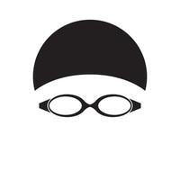 icona occhialini da nuoto swimming vettore