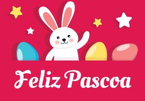 feliz pascua vettore