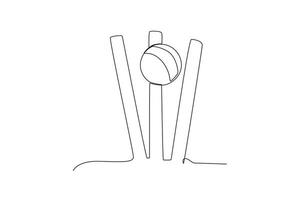 cricket gioco utensili vettore