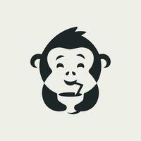 vettore illustrazione di carino scimmia