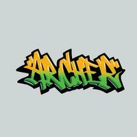 graffiti vettore etichettatura lettera parola testo strada arte murale