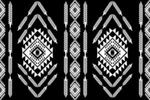 etnico astratto ikat art. modello senza cuciture in stile tribale, popolare e messicano. ornamento di arte geometrica azteca print.design per moquette, carta da parati, abbigliamento, avvolgimento, tessuto, copertina, tessile vettore