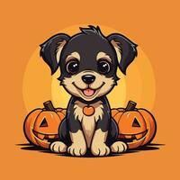 Halloween cucciolo illustrazione vettore