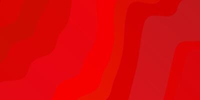 trama vettoriale rosso chiaro con arco circolare. illustrazione astratta con linee sfumate striate. design per la tua promozione aziendale.