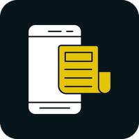 mobile giornale vettore icona design