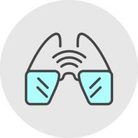 inteligente bicchieri vettore icona design