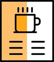 caffè menù vettore icona design