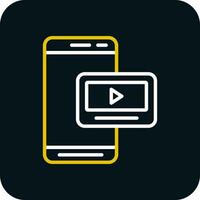 mobile video vettore icona design