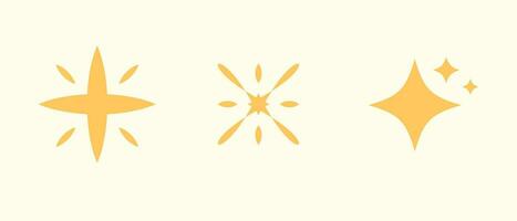raggiante leggero giallo scintillare astratto per elemento, illustrazione vettore