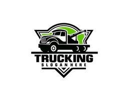 trainare camion vettore icona logo design