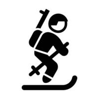 biathlon vettore glifo icona per personale e commerciale uso.