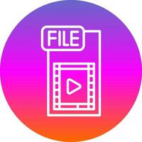 video file vettore icona design