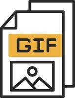 gif vettore icona design