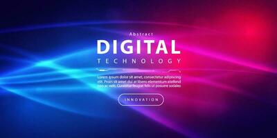 astratto digitale tecnologia futuristico circuito blu rosa sfondo, informatica scienza tecnologia, innovazione comunicazione futuro, ai grande dati, Internet Rete connessione, nube hi-tech illustrazione vettore