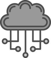 nube calcolo vettore icona design