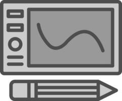 grafico tavoletta vettore icona design
