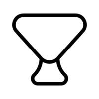 Martini bicchiere icona vettore simbolo design illustrazione