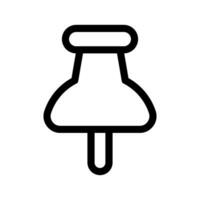 puntina icona vettore simbolo design illustrazione