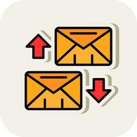 scambio mail vettore icona design