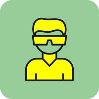 virtuale la realtà vettore icona design