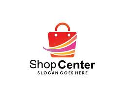vettore di progettazione del modello di logo del negozio online
