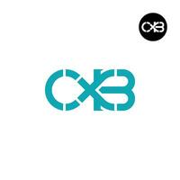 lettera cxb monogramma logo design vettore