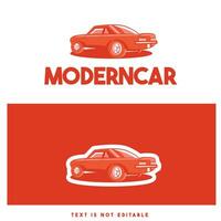 rosso supporto auto - auto logo - Vintage ▾ auto logo - piatto auto vettore