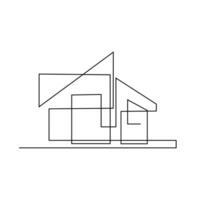 architettura Casa linea illustrazione design vettore