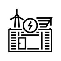 energia Conservazione ambientale linea icona vettore illustrazione
