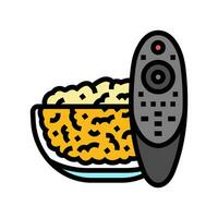 Popcorn film cinema colore icona vettore illustrazione