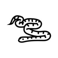 Mais serpente animale serpente linea icona vettore illustrazione
