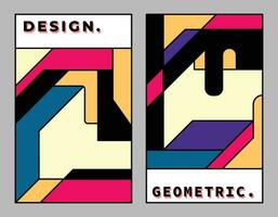 geometrico verticale sfondo modello copia spazio. astratto poligono forme fondale design. semplice geometrico grafico elemento per manifesto, striscione, o opuscolo. vettore