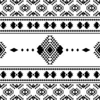 geometrico astratto vettore illustrazione. etnico struttura motivo. senza soluzione di continuità tribale modello design per tessuto modello e camicia. nero e bianca colore.