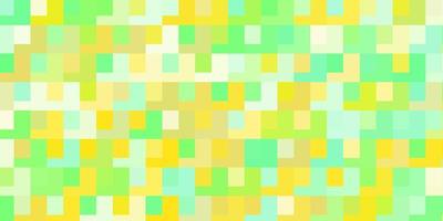 sfondo vettoriale verde chiaro, giallo con rettangoli. rettangoli con gradiente colorato su sfondo astratto. modello per cellulari.
