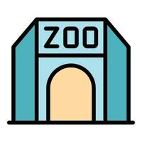 zoo arco icona vettore piatto