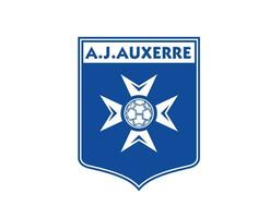 aj auxerre club logo simbolo ligue 1 calcio francese astratto design vettore illustrazione