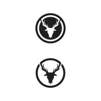 logo cervo animale buon natale vettore icona logo e design logo neve grafica