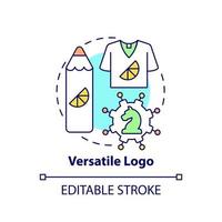 icona del concetto di logo versatile vettore