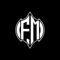 fm lettera logo. fm creativo monogramma iniziali lettera logo concetto. fm unico moderno piatto astratto vettore lettera logo design.