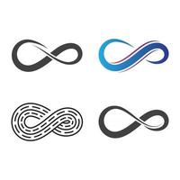 immagini del logo infinito vettore