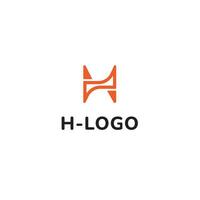 moderno e creativo iniziale lettera h logo attività commerciale logo piatto vettore