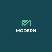 m lettera moderno logo design modello vettore, e completamente modificabile vettore