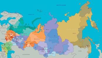 mappa della russia vettore