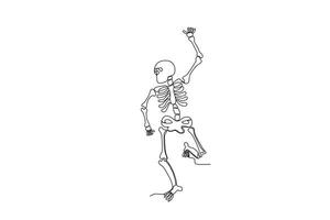 indietro Visualizza di un' umano scheletro vettore