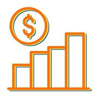 statistiche vettore icona