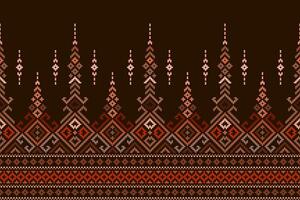 geometrico etnico orientale modello tradizionale. pixel modello, ricamo stile. design per vestiario, tessuto, batik, sfondo, sfondo, avvolgere, maglieria vettore